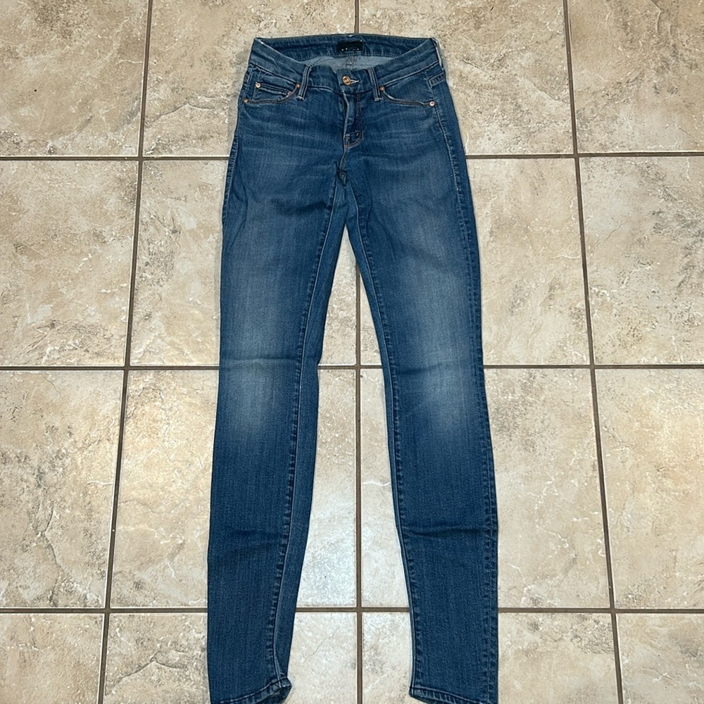 MOTHER jeans The Looker in shade Medium Kitty skinny jean size 24, fits like 25